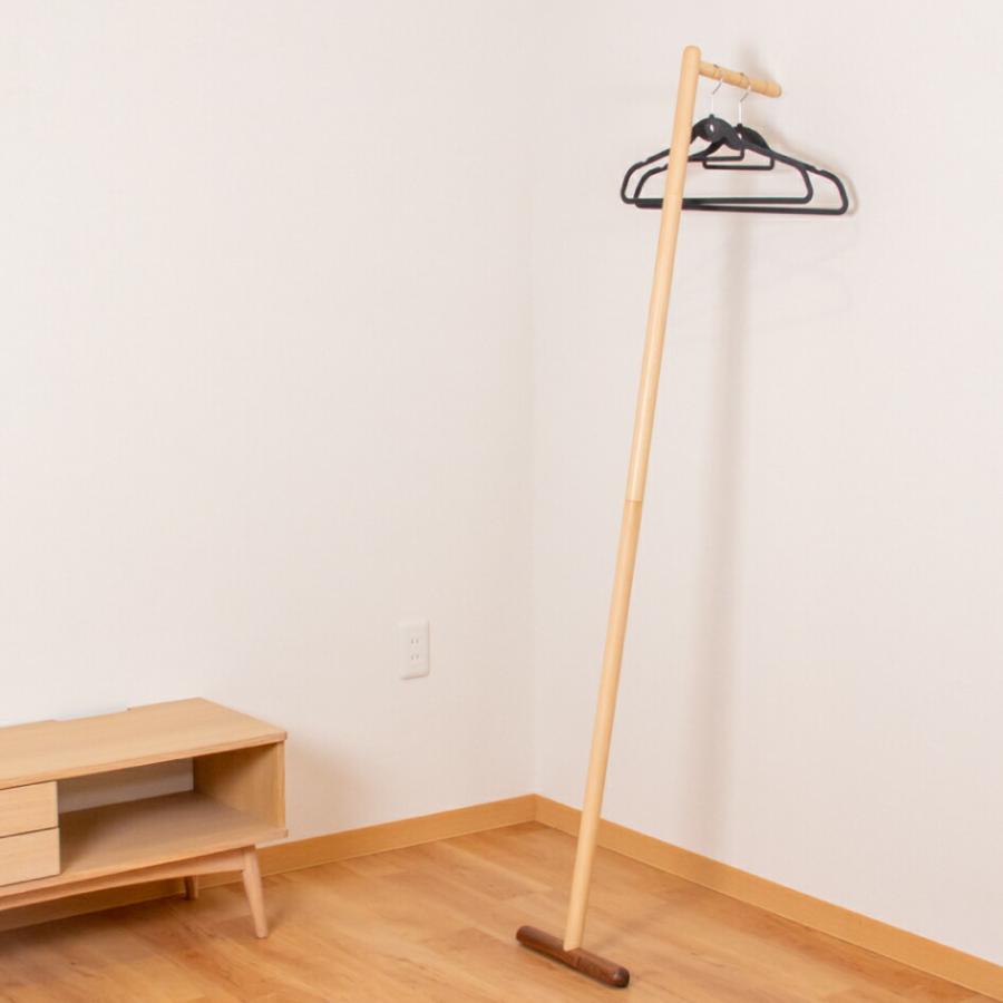 Latree シングルハンガー 029 PL1ONE-0291610-WBUF 小さな無垢の木 幸せインテリア 飛騨家具 PLAM プラム ラトレ 木製 ウッド ナチュラル 木目の画像