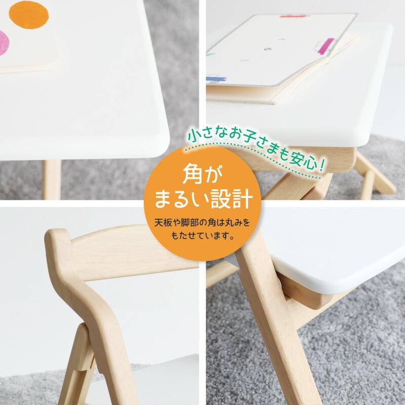 ICHIBA（市場） キッズ デスク＆チェアセット ILS-3675 簡単組立 天然