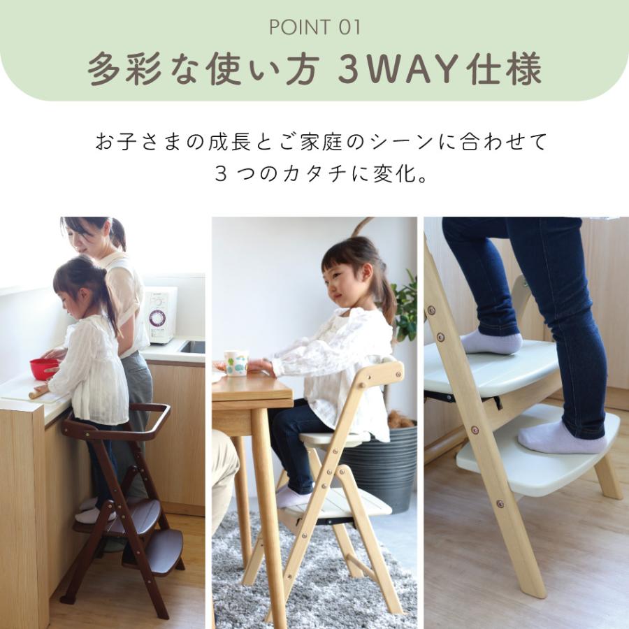ICHIBA（市場） ema ステップ 踏み台 キッチンアシスト 3WAY