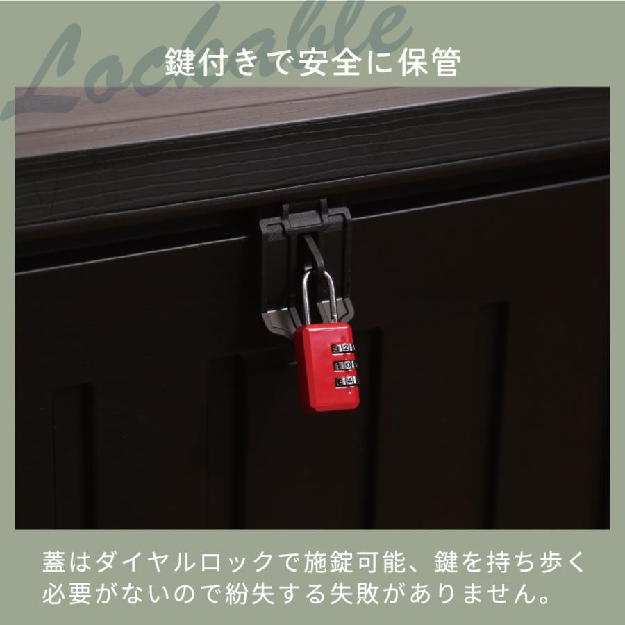 収納BOXベンチ BK ２７０Ｌ　幅１０９ｃｍ 大型宅配ボックスにも　ブラック黒 楽天市場】ゴミ箱 宅配ボックス ベンチ 収納ボックス 収納ベンチ