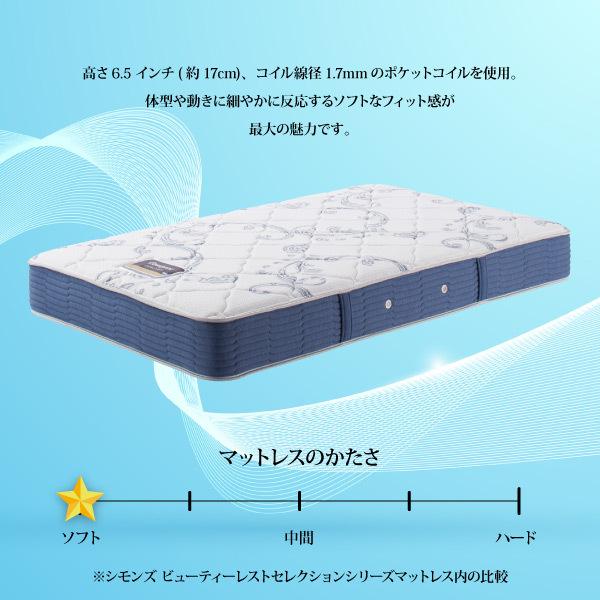 ニューフィットマットレス シモンズ AB2112A S シングルサイズ 6.5インチコイル ビューティレストセレクション SIMMONSの画像