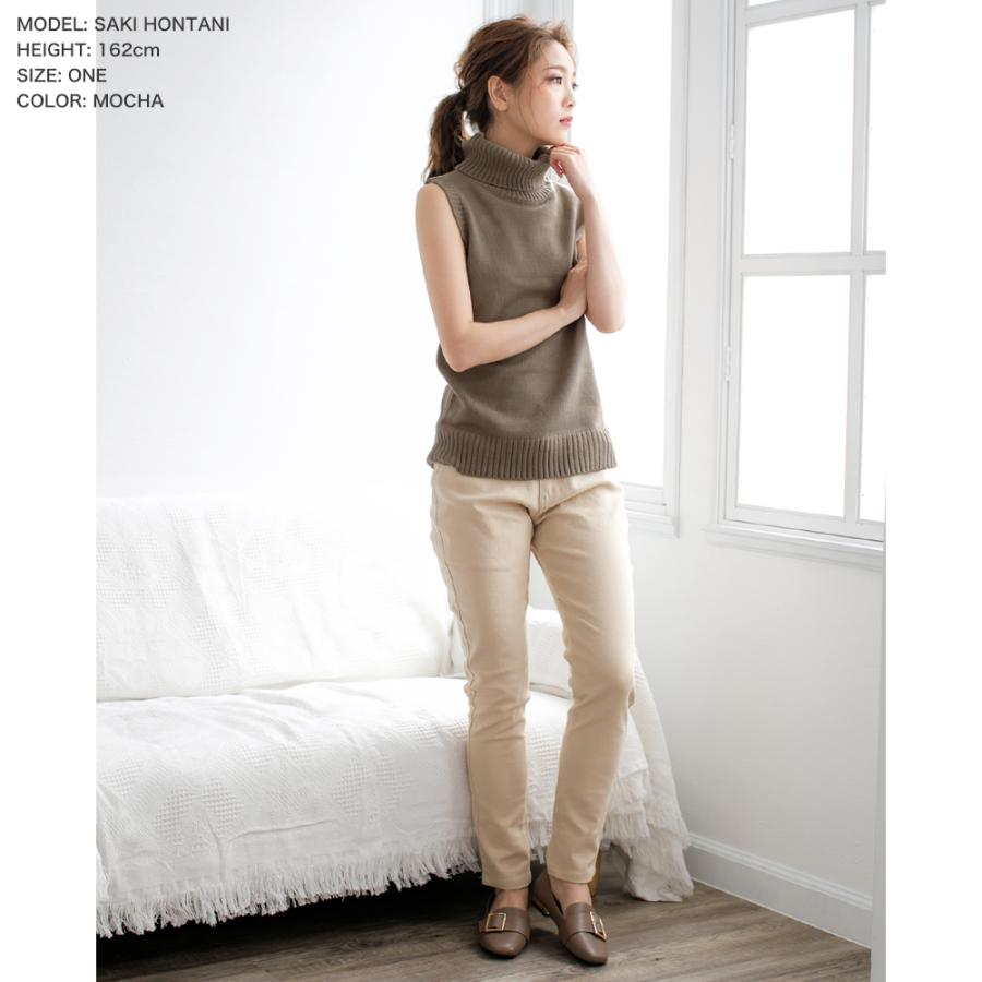 ニット レディース タートルネック ノースリーブ トップス タートルネックニット タートル 袖なし ノースリニット ノースリ Julia Boutique 通販 Yahoo ショッピング