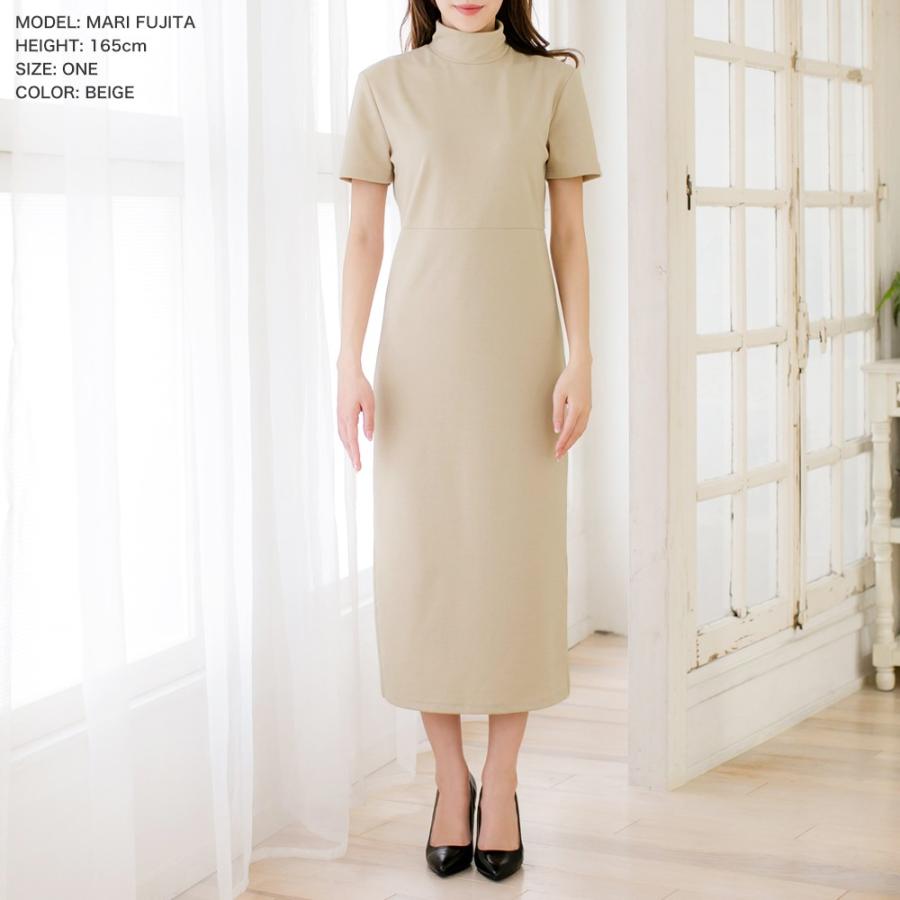 Sale ワンピース レディース ロング 半袖 夏 スリット入り ハイネック ロングワンピース 半袖ワンピース ワンピ 半袖ワンピ Julia Boutique 通販 Yahoo ショッピング