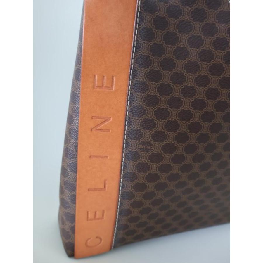 CELINE（セリーヌ） マカダム ハンドバッグ ブラウン イタリア製 ハイ