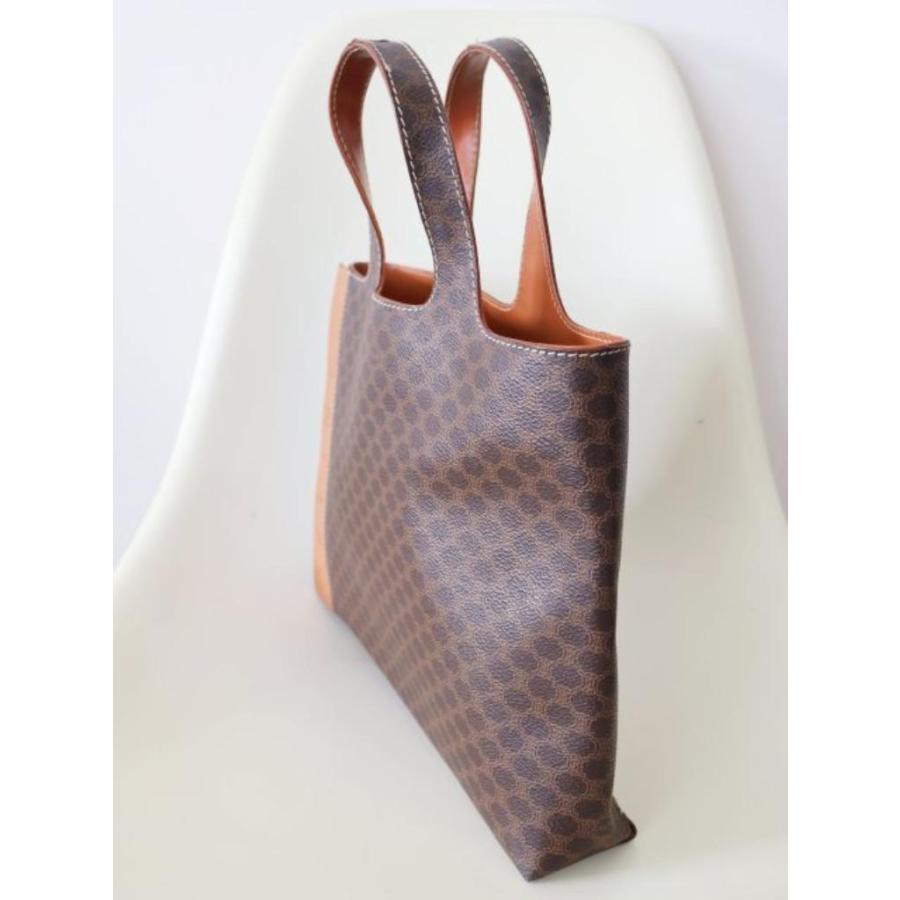CELINE（セリーヌ） マカダム ハンドバッグ ブラウン イタリア製 ハイ 
