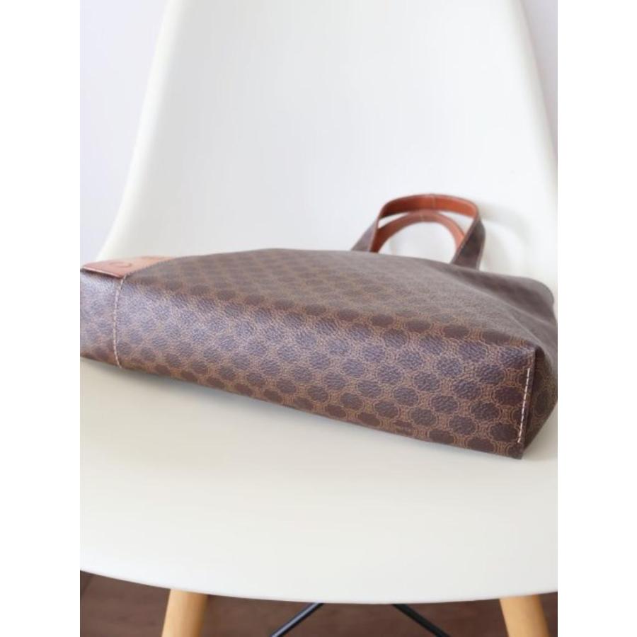 CELINE（セリーヌ） マカダム ハンドバッグ ブラウン イタリア製 ハイ