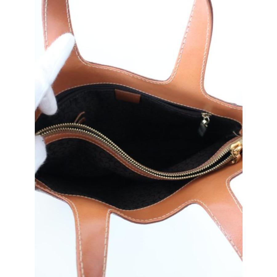 CELINE（セリーヌ） マカダム ハンドバッグ ブラウン イタリア製 ハイ