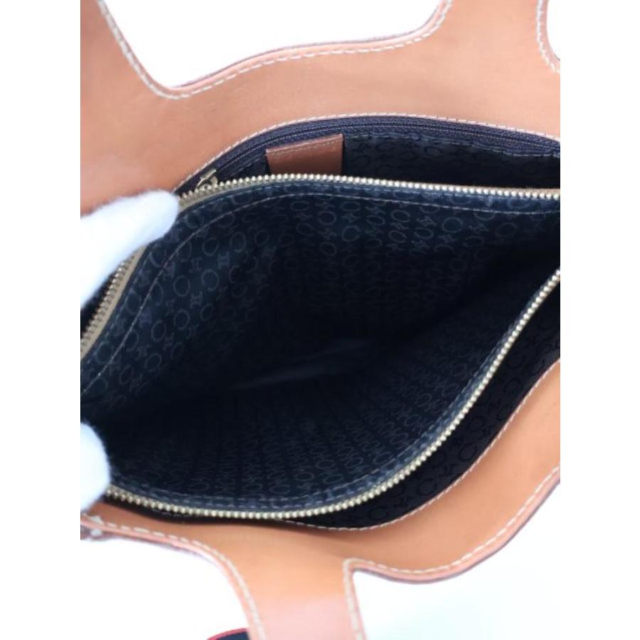 CELINE（セリーヌ） マカダム ハンドバッグ ブラウン イタリア製 ハイ