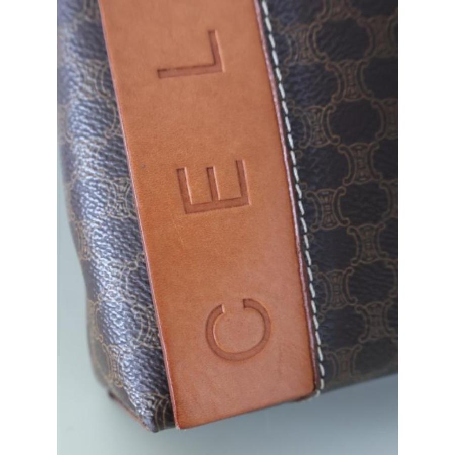 CELINE（セリーヌ） マカダム ハンドバッグ ブラウン イタリア製 ハイ