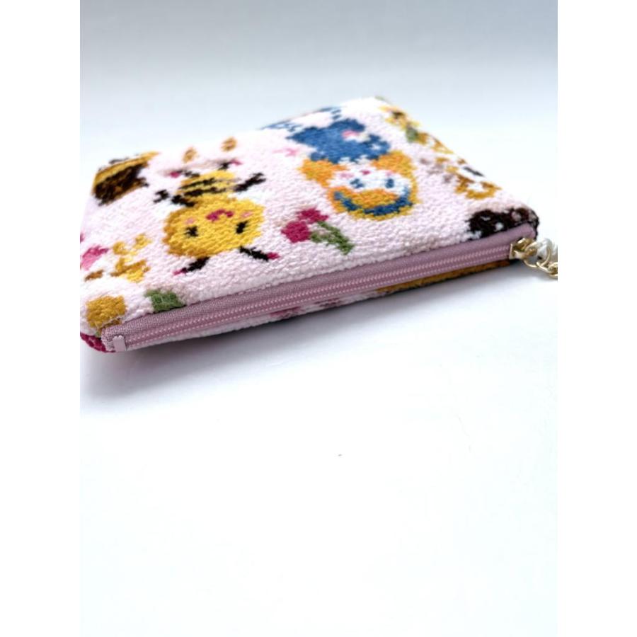 フェイラー　LOVERARY　メゾンドニコル　チャームポーチ　ピンク feiler（フェイラー） 未使用品☆LOVERARY BY FEILER ラブラリーバイ