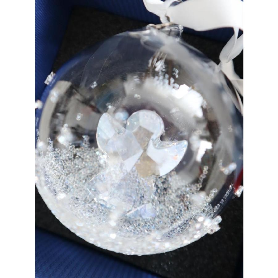 未使用品☆SWAROVSKI スワロフスキー クリスマスボール オーナメント 2015 エンジェル クリア インテリア 雑貨 小物 天使 6463597の画像