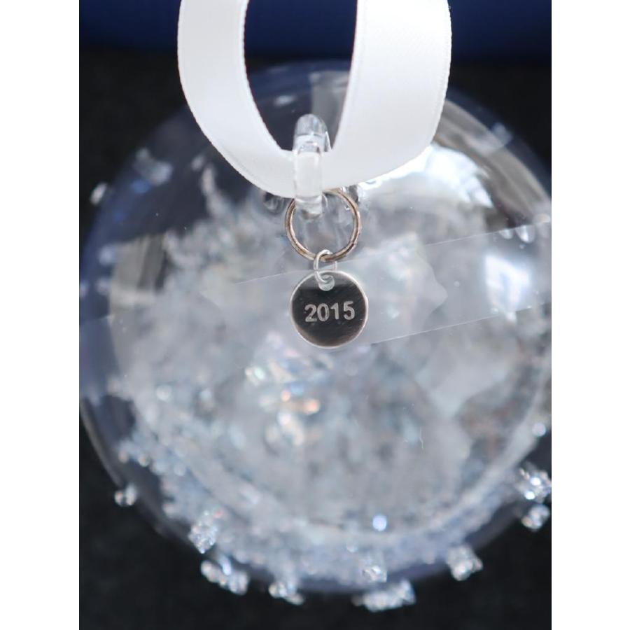 未使用品☆SWAROVSKI スワロフスキー クリスマスボール オーナメント 2015 エンジェル クリア インテリア 雑貨 小物 天使 6463597の画像