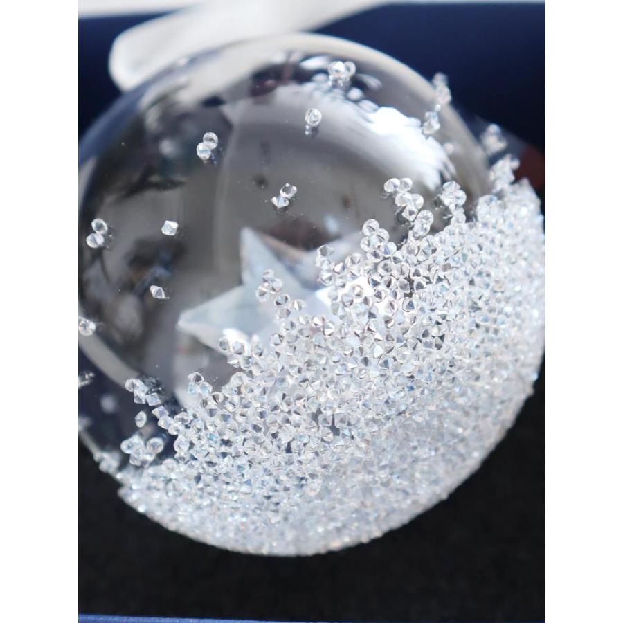 未使用品☆SWAROVSKI スワロフスキー クリスマスボール オーナメント 2014 クリア インテリア 雑貨 小物 スター 星 結晶 6463598の画像