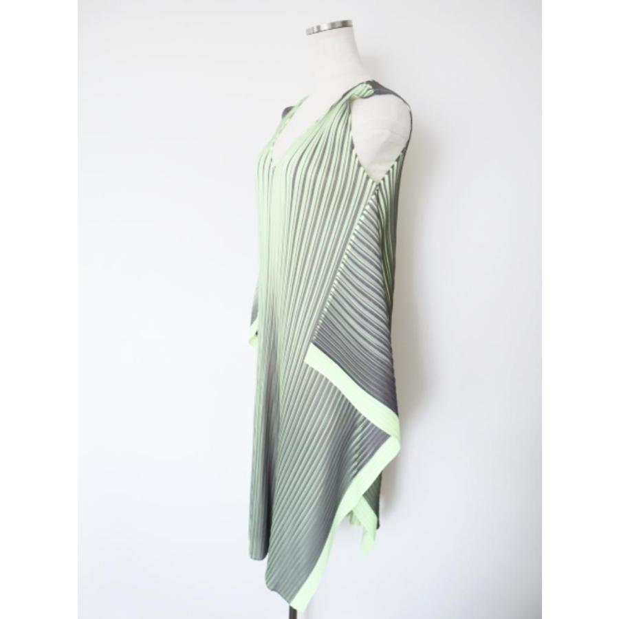 PLEATS PLEASE ISSEY MIYAKE プリーツプリーズイッセイミヤケ ワンピース 日本製 1 S グリーン 横スリット レディース 6463874_1
