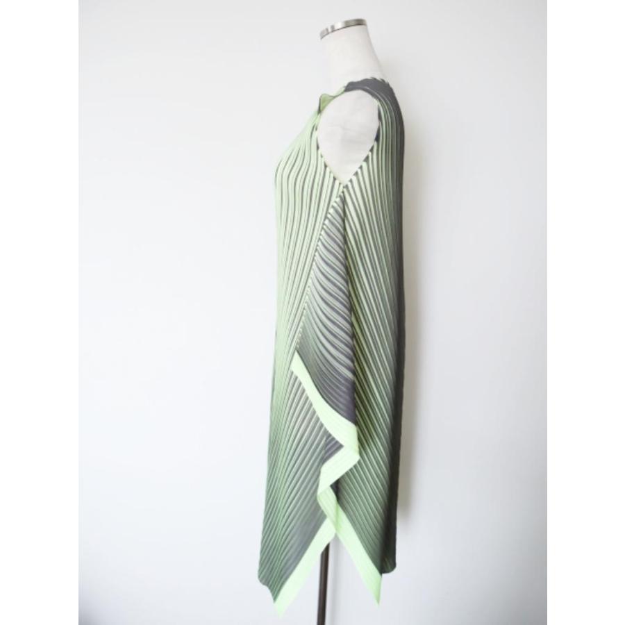 PLEATS PLEASE ISSEY MIYAKE プリーツプリーズイッセイミヤケ ワンピース 日本製 1 S グリーン 横スリット レディース 6463874_3