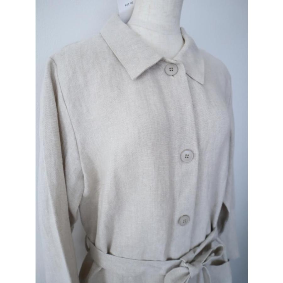 agnes b.（アニエスベー） 新品！ コート 麻 ロングリネンコート