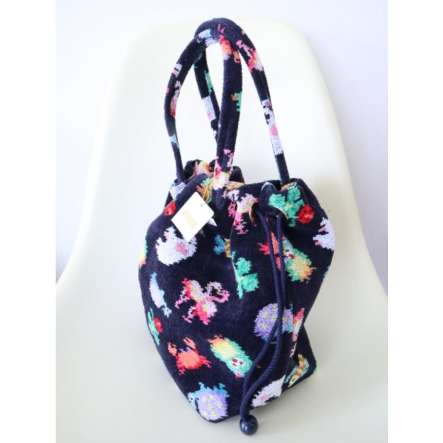 フェイラー♡神崎恵さんコラボ　トートバッグ　ネイビー feiler（フェイラー） 新品！FEILER 神崎恵さんコラボ バッグ ネイビー
