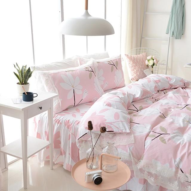 可愛い花柄布団カバー３点セット(シングル) Bella13 (寝具カバー/ベッドリネン/シーツ/掛け布団カバー/布団カバー/ボックスシーツ/ピロケース/枕カバー) | ノーブルスパーク | 01