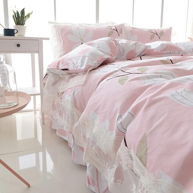 可愛い花柄布団カバー３点セット(シングル) Bella13 (寝具カバー/ベッドリネン/シーツ/掛け布団カバー/布団カバー/ボックスシーツ/ピロケース/枕カバー) | ノーブルスパーク | 04