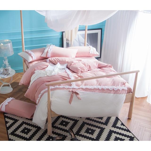 可愛い花柄布団カバー4点セット Bella15 ピンク (寝具カバー/ベッドリネン/掛け布団カバー/ボックスシーツ/ピロケース/枕カバー) | ノーブルスパーク