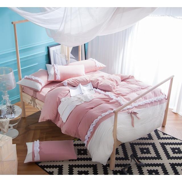 可愛い花柄布団カバー4点セット Bella15 ピンク (寝具カバー/ベッドリネン/掛け布団カバー/ボックスシーツ/ピロケース/枕カバー) | ノーブルスパーク | 01