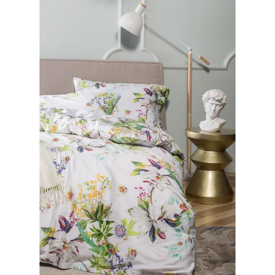 お洒落な花柄高級布団カバー３点セット(シングル) Bella19 (ベッドリネン/シーツ/掛け布団カバー/ボックスシーツ/ピロケース/枕カバー) |  | 05