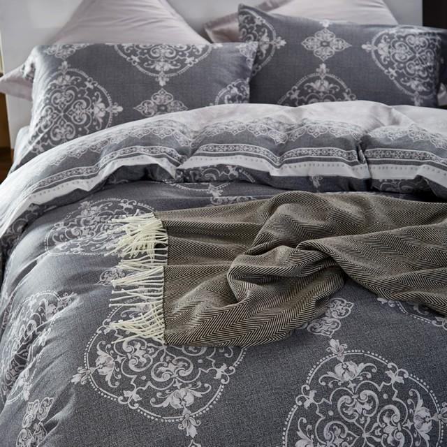 お洒落な花柄高級布団カバー３点セット(シングル) Bella26 (ベッドリネン/シーツ/掛け布団カバー/ボックスシーツ/ピロケース/枕カバー) |  | 04