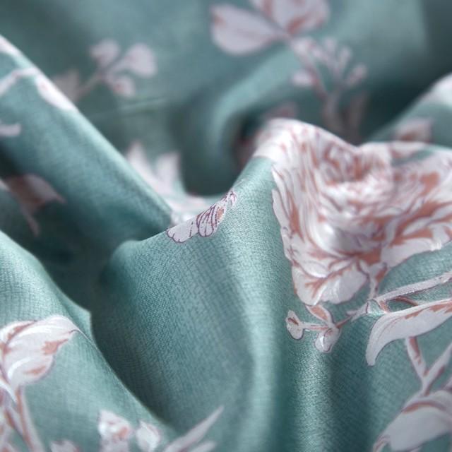 お洒落な花柄高級布団カバー３点セット(シングル) Bella27 (ベッドリネン/シーツ/掛け布団カバー/ボックスシーツ/ピロケース/枕カバー) |  | 05