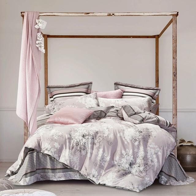 お洒落な花柄高級布団カバー３点セット(シングル) Bella29 (ベッドリネン/シーツ/掛け布団カバー/ボックスシーツ/ピロケース/枕カバー) | 