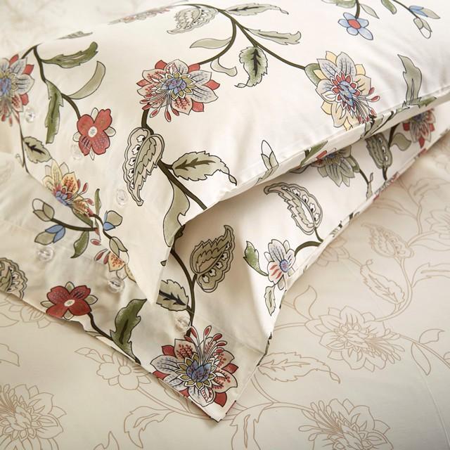 お洒落な花柄高級布団カバー３点セット(シングル) Bella30 (ベッドリネン/シーツ/掛け布団カバー/ボックスシーツ/ピロケース/枕カバー) |  | 02