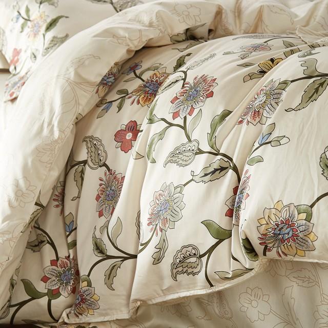 お洒落な花柄高級布団カバー３点セット(シングル) Bella30 (ベッドリネン/シーツ/掛け布団カバー/ボックスシーツ/ピロケース/枕カバー) |  | 05