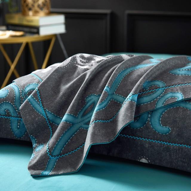 お洒落な花柄高級布団カバー３点セット(シングル) Bella37 (ベッドリネン/シーツ/掛け布団カバー/ボックスシーツ/ピロケース/枕カバー) |  | 02