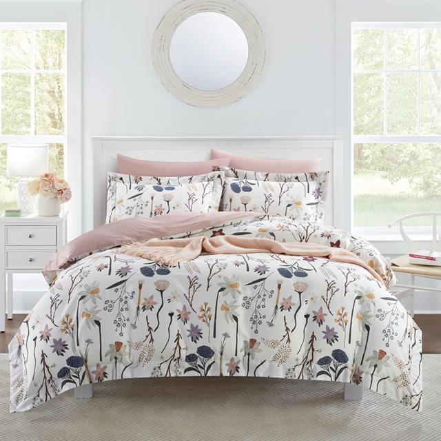 お洒落な花柄高級布団カバー４点セット(ダブル) Bella40w (寝具/寝具カバー/掛け布団カバー/布団カバー/ボックスシーツ/ピロケース/枕カバー) |  | 08