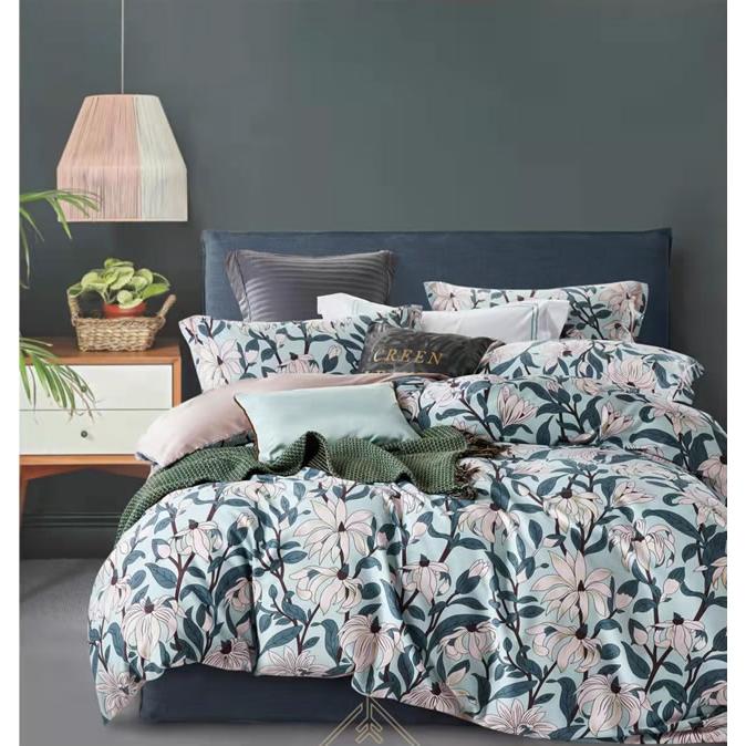 お洒落な花柄高級布団カバー３点セット(シングル) Bella41 (寝具/寝具カバー/掛け布団カバー/布団カバー/ボックスシーツ/ピロケース/枕カバー) | 