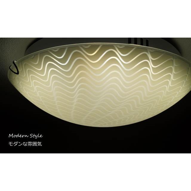 シーリングライト LED 照明 FXKC008 調光調温 リモコン三段調節 (間接照明 ガラス インテリアライト 天井照明 北欧)_5