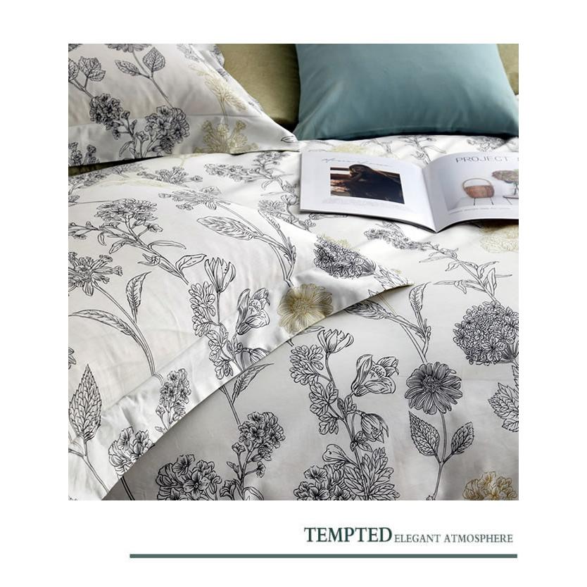 美しい布団カバー3点セット(シングル) MOI002 (寝具カバー/ベッドリネン/ベッドカバー/シーツ/掛け布団カバー/布団カバー/ボックスシーツ/ピロケース/枕カバー) |  | 01