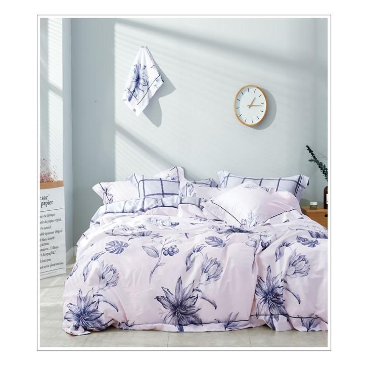 新品新入荷★薔薇と薄いパープルリボンシングル掛け布団カバー・枕カバーシーツの３点 新品新入荷☆薔薇と薄いパープルリボンシングル掛け布団カバー