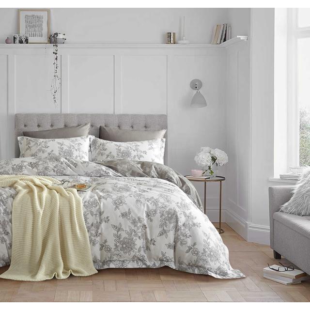 花柄ダブルベッドカバーセット ノーブルスパーク 北欧花柄寝具カバーセット/ダブル XLN9W (寝具