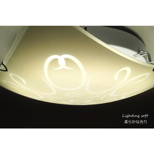 LEDシーリングライト XXKC007 調光調温 リモコン三段調節 (間接照明 ガラス インテリアライト 天井照明 北欧)_4