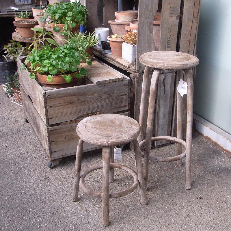 アイアン スツール フラワースタンド S/H30.5cm 丸椅子 : カントリー