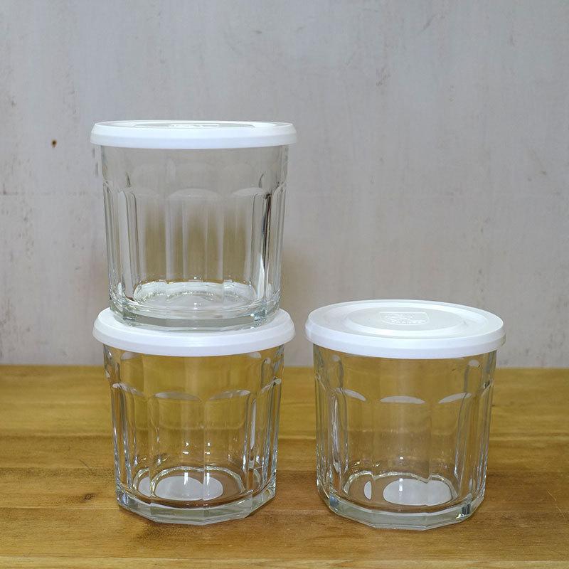 フランス ジャム瓶 ジャムポット G フランス・アンティーク ガラスジャムポット（瓶）/円錐/(2