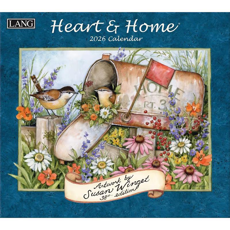 LANG 2026年ラングカレンダー Heart & Home ハート＆ホーム