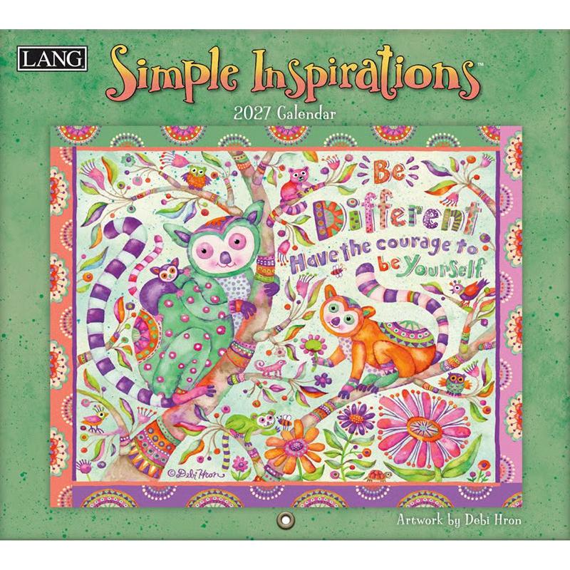 LANG 2027年ラングカレンダー Simple Inspirations シンプルインスピレーションズ