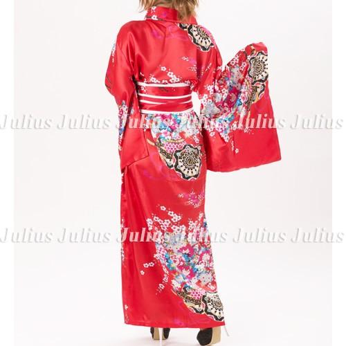 花魁系 ガウンタイプ 着物ロングドレス レッド ac52　　　江戸 花魁道中 浴衣 祭り 衣装 舞台 コスプレ 羽織 ネグリジェ 姫系 ランジェリー |  | 03