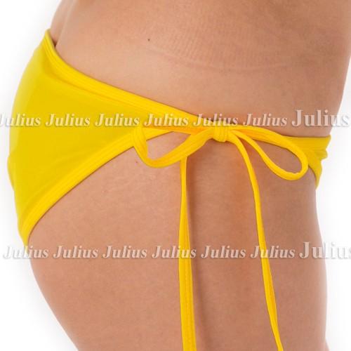 ビキニ (胸パット入) 水着 三角ビキニ イエロー　　　ビーチ 海パン ブラジリアン 見せブラ ワンピース ノンワイヤー 可愛い 紐パンツ 競泳 水 |  | 05