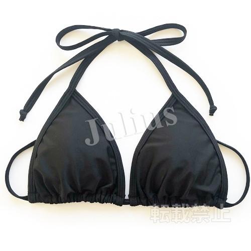 Tバック 三角ビキニ 水着 黒 ブラック パット入 ブラジリアンビキニ