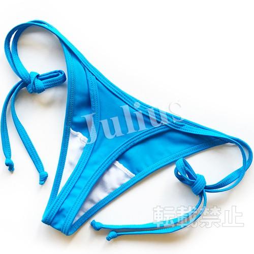 セクシーＴバック 三角ビキニ 胸パット入 水着 水色      紐パンツ 競泳 水泳 海パン スイムウェア タンキニ パレオ バンドゥ ラッシュガード |  | 04