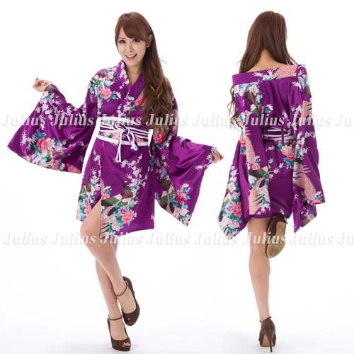 花魁系 Sexy 着物ドレス ワンピース 肩出OK  パープル pc43        江戸 花魁道中 浴衣 芸者 舞妓 よさこい 祭り 衣装 キャバ お水 コスプレ サテン ダンス サ |  | 01