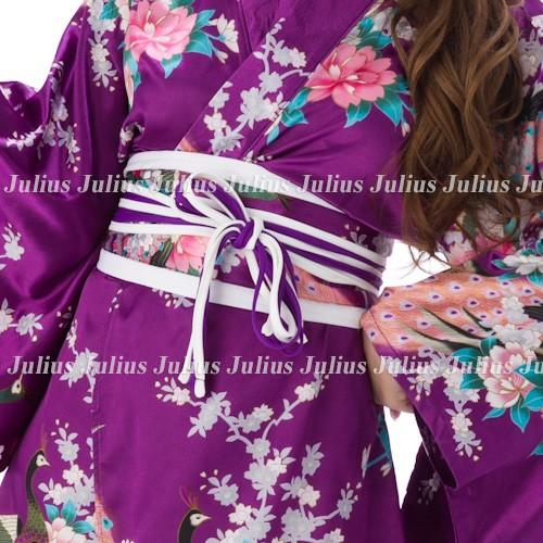 花魁系 Sexy 着物ドレス ワンピース 肩出OK  パープル pc43        江戸 花魁道中 浴衣 芸者 舞妓 よさこい 祭り 衣装 キャバ お水 コスプレ サテン ダンス サ |  | 04