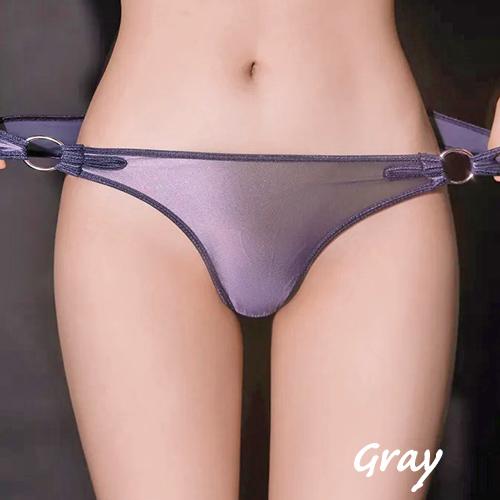 4カラー つるつる 透け透け ストッキング素材 サイド リングアクセ付き ショーツ sbc5050   フルバック 下着 美尻 悩殺 エロい下着 パンティ |  | 04